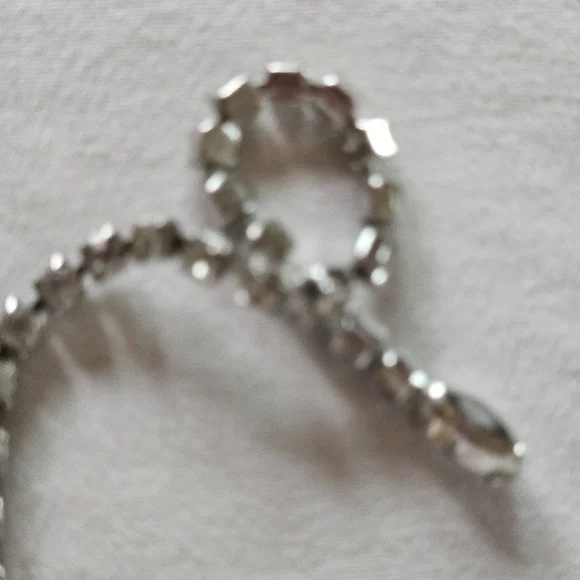 Vintage 1950s Rhinestone Necklace - Picture 3 of 5